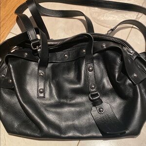 Black Leather Handbag